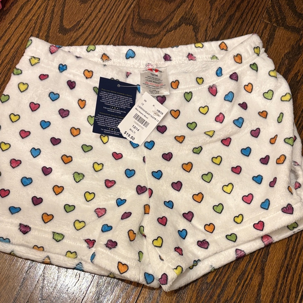 Colorful Heart Print Women's Shorts